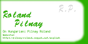 roland pilnay business card